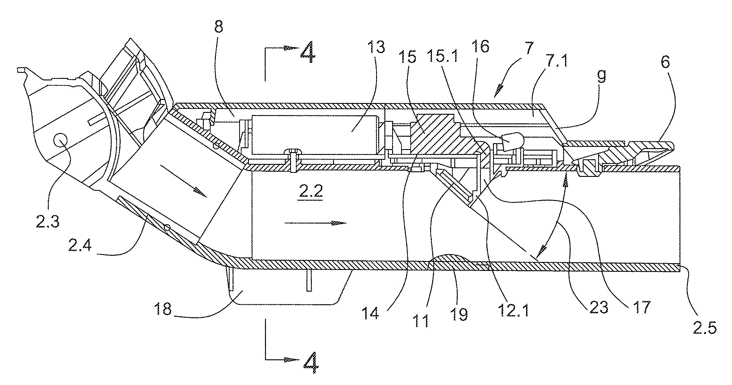 Suction nozzle for a vacuum cleaner, comprising a dust flow display device