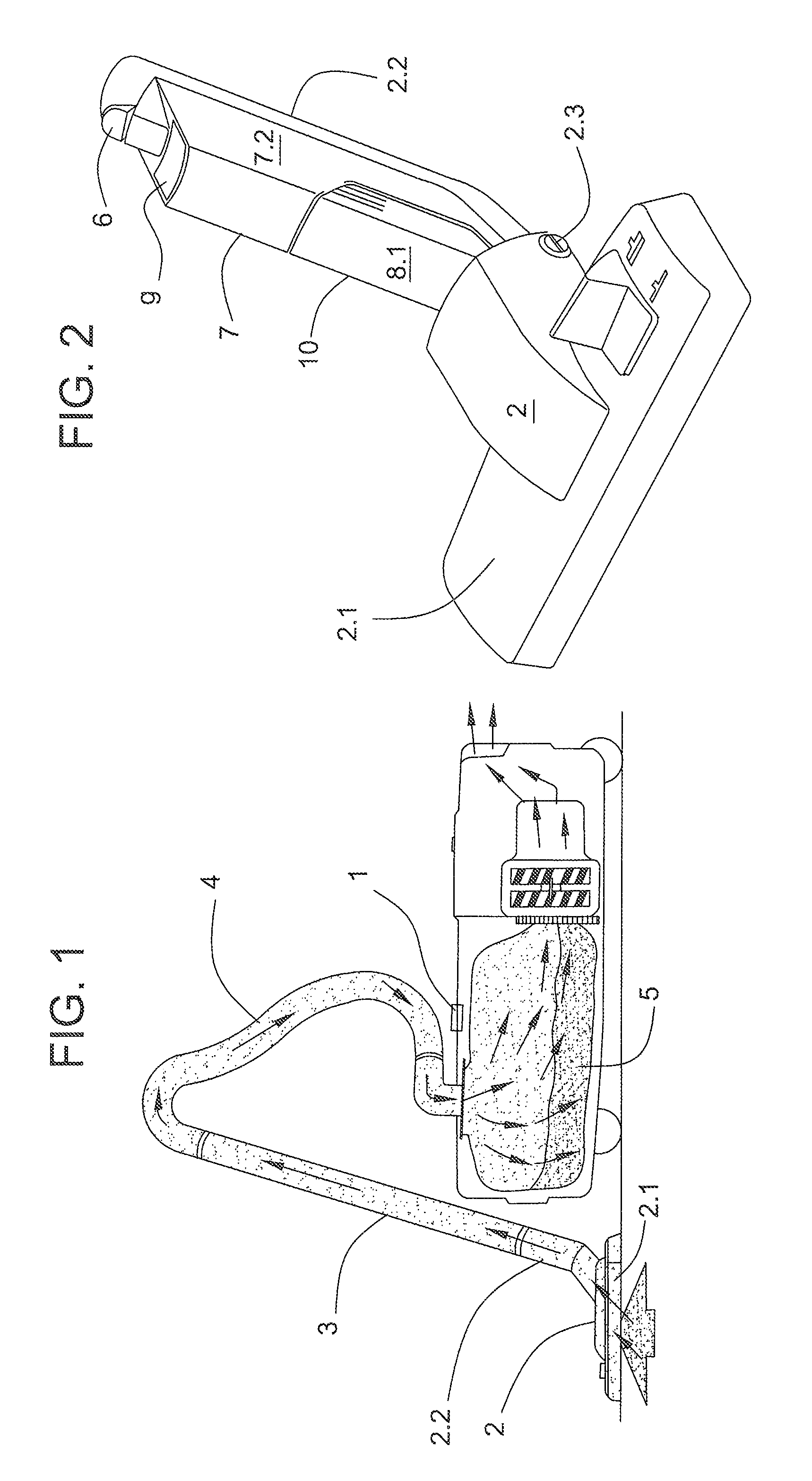 Suction nozzle for a vacuum cleaner, comprising a dust flow display device