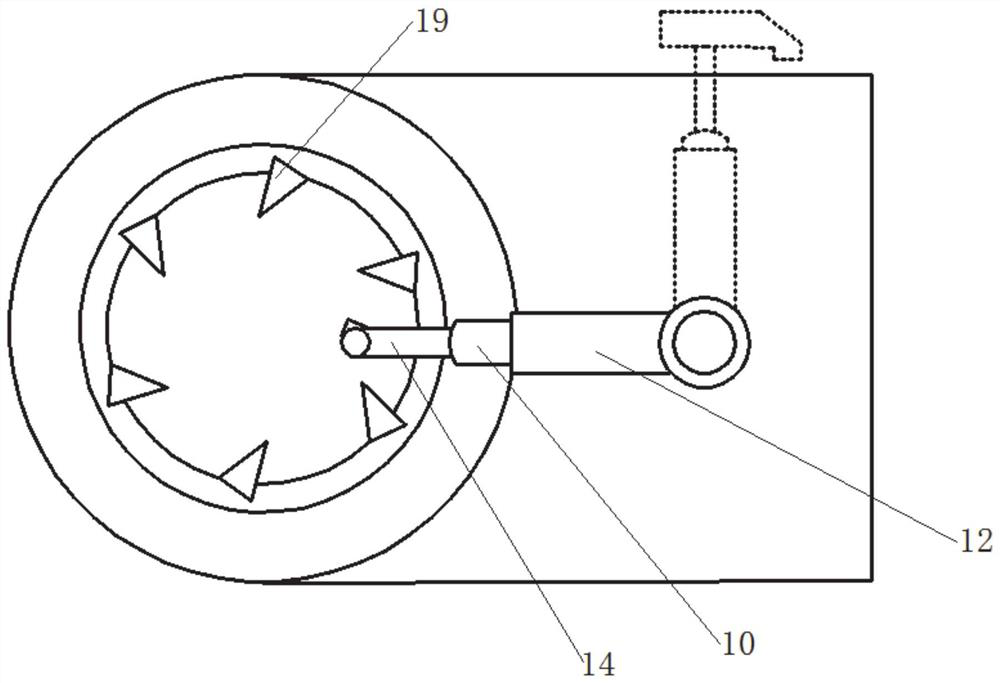 Periscopic detection system capable of facing milling cutters and working method