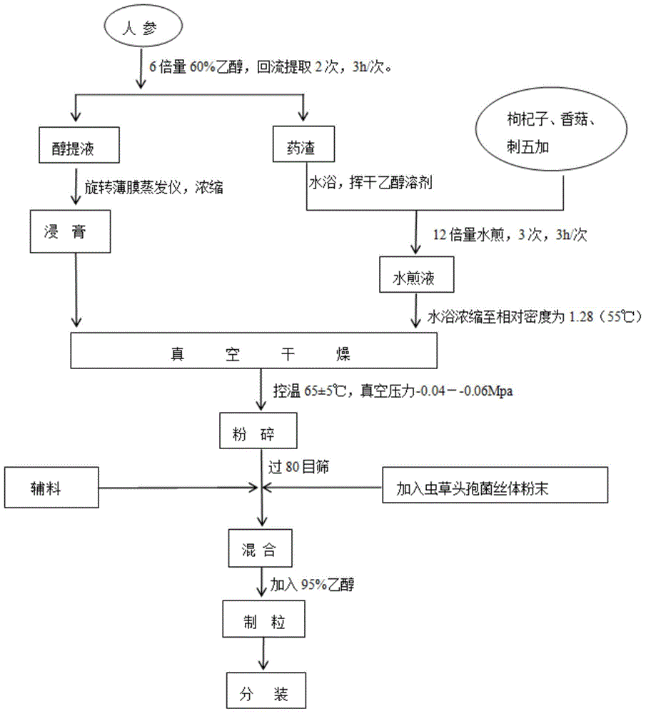 Traditional Chinese medicine composition with immunity-enhancing function and health food containing traditional Chinese medicine composition and preparation method of health food