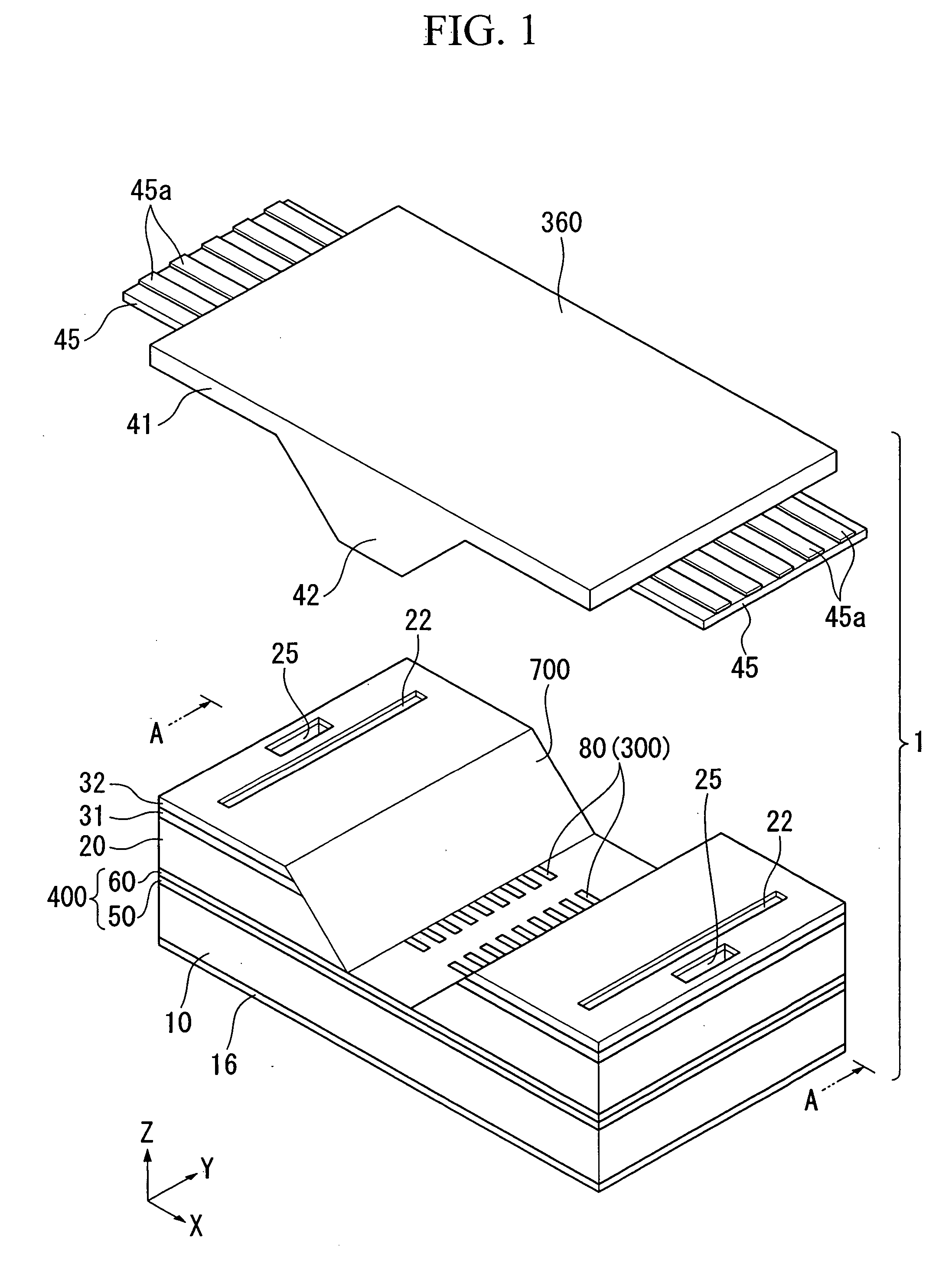 Device package structure, device packaging method, liquid drop ejection method, connector, and semiconductor device