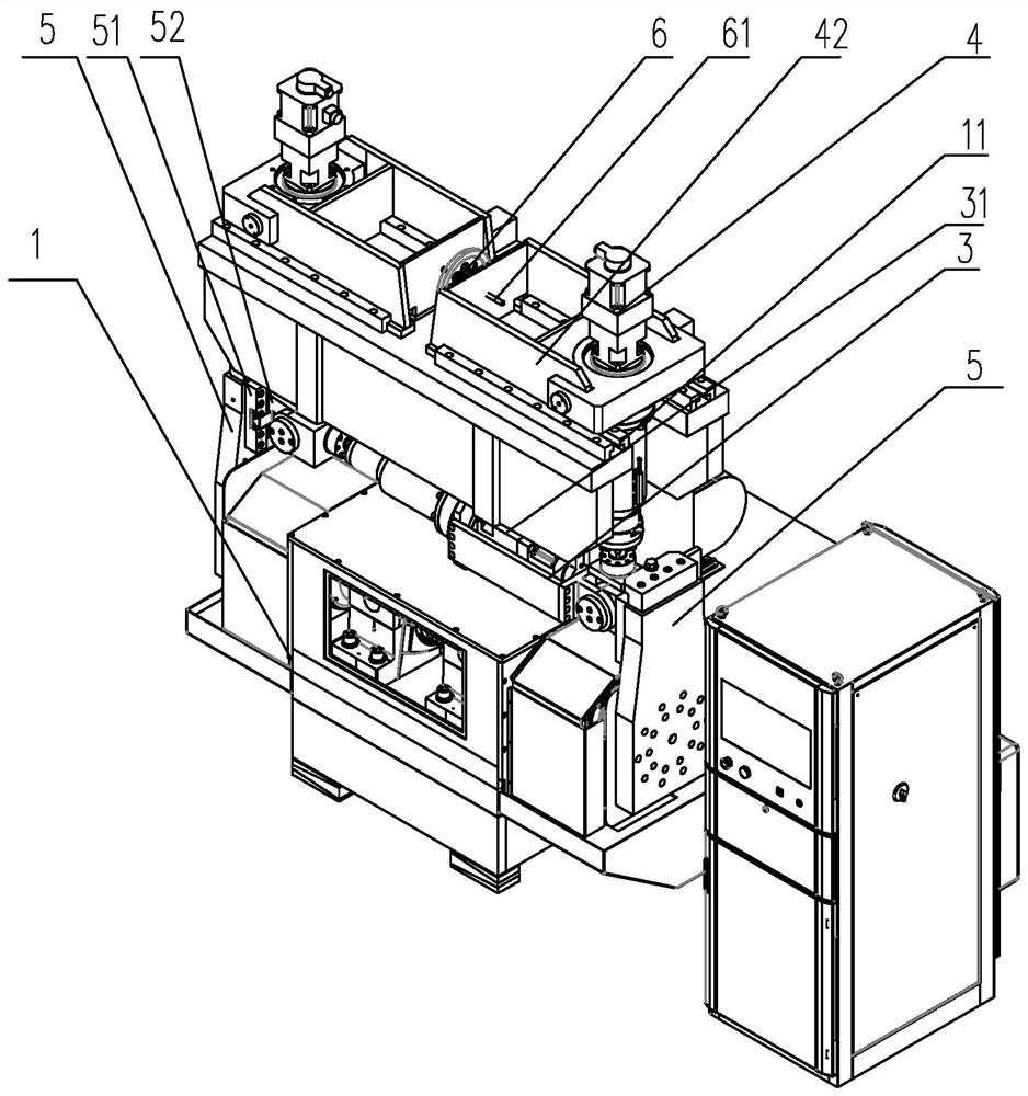 Truck hub bearing mud durability testing machine