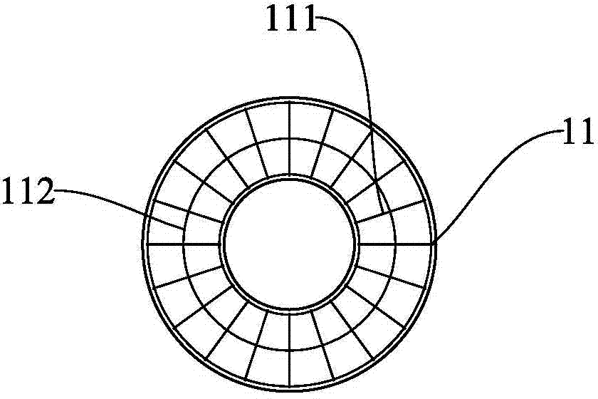 Sinking-prevention structural body of well peripheral composite material