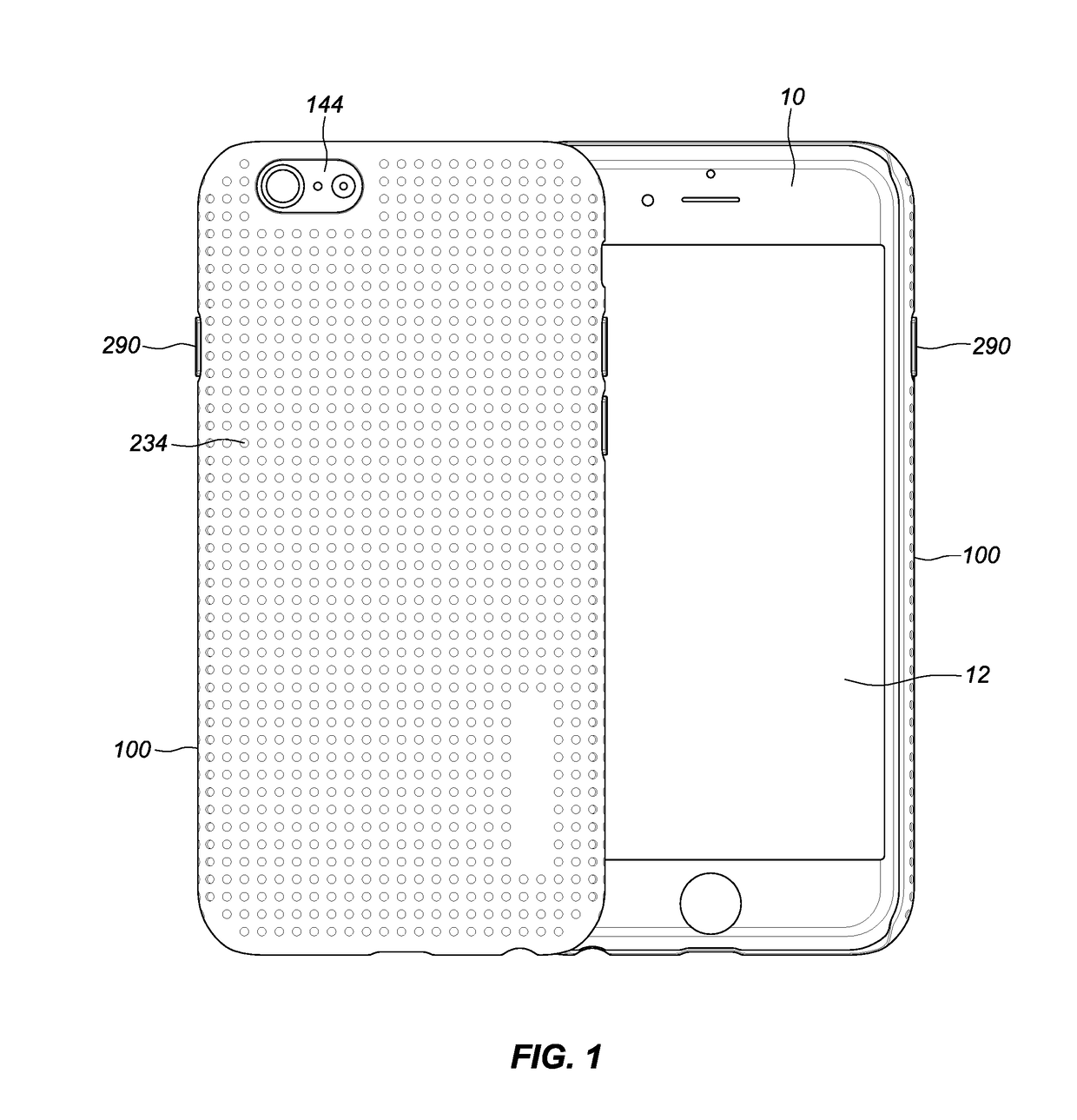 Co-molded multi-layered protective case for mobile device