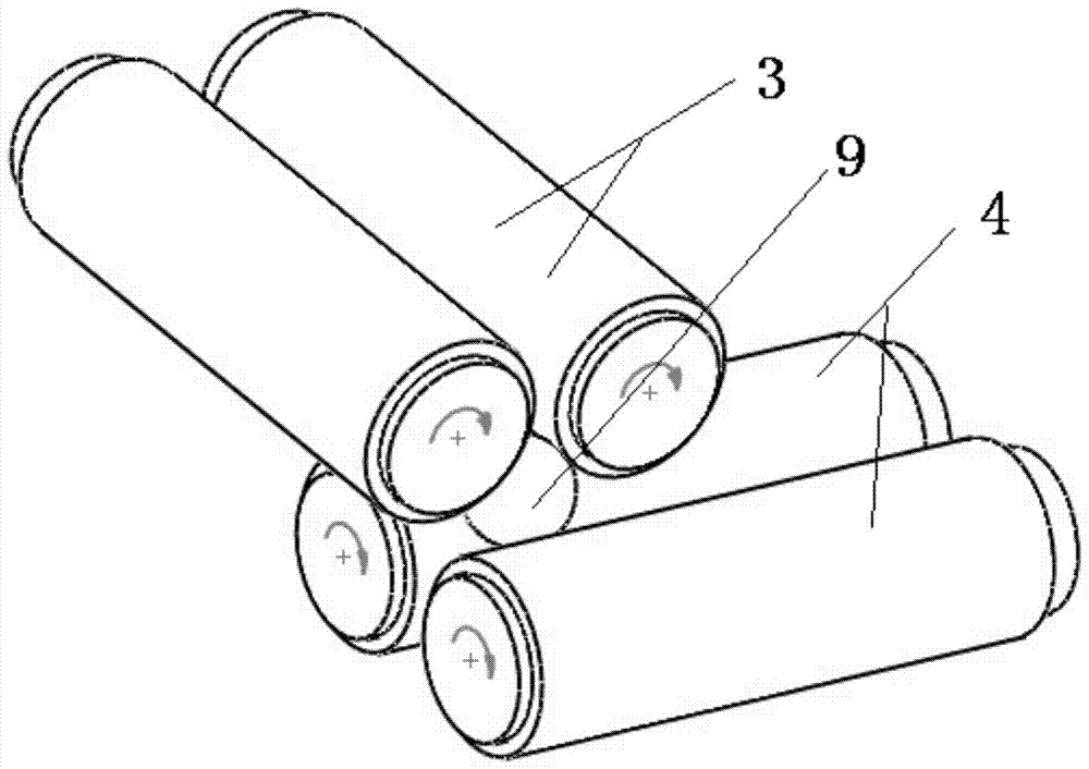 A staggered roller ultra-precision polishing device with precision balls