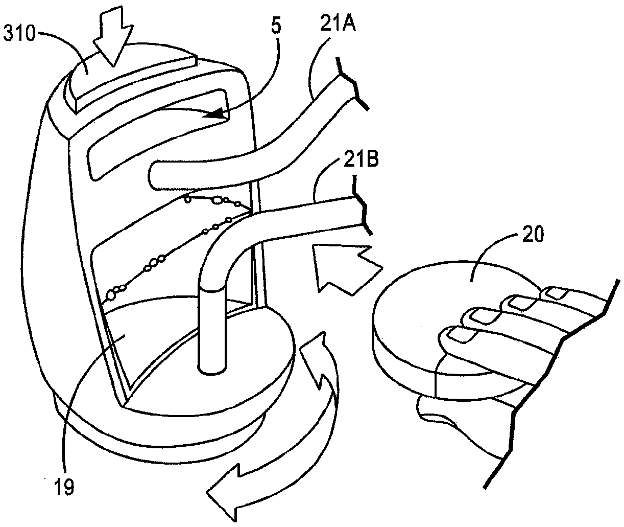 Shisha device for heating a substrate without combustion