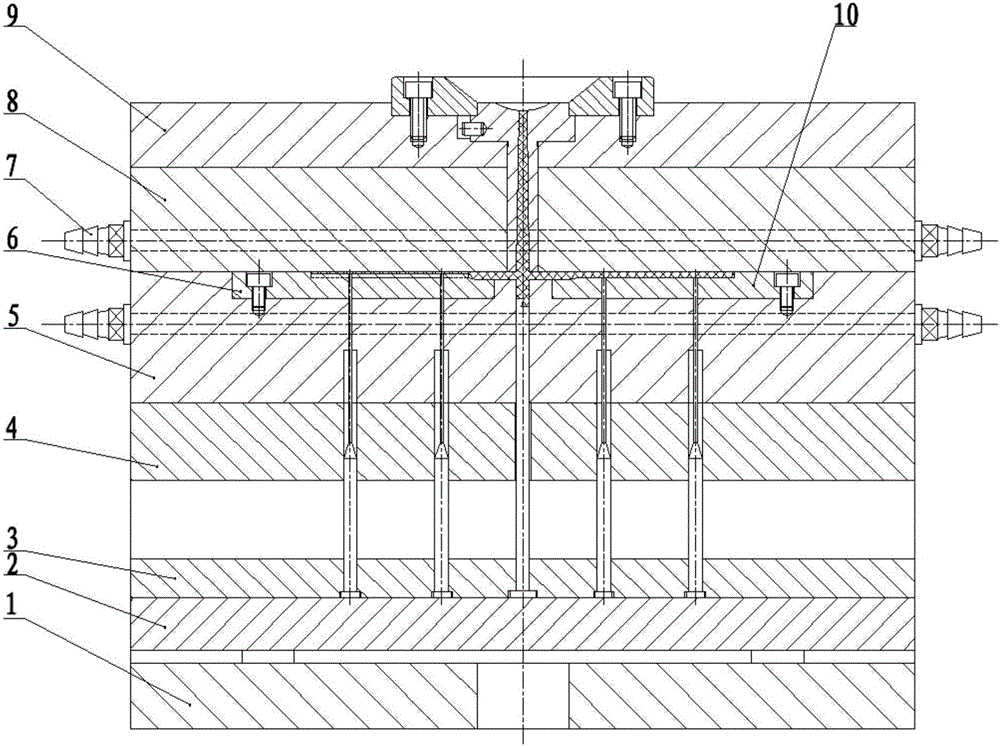 In-mold self-reinforced co-injection molding method for single polymer composites