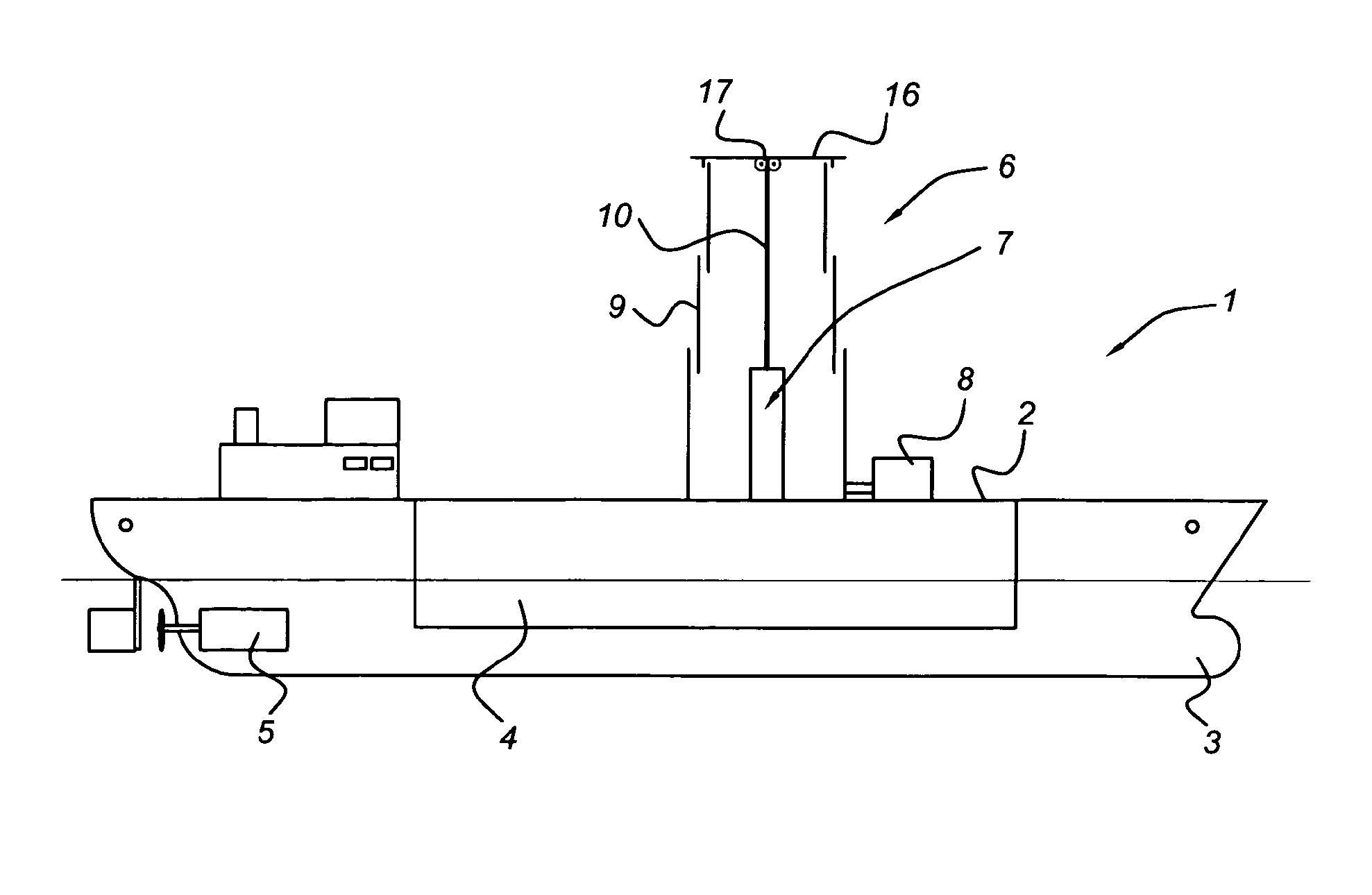 Vessel comprising a stowable magnus-effect rotor