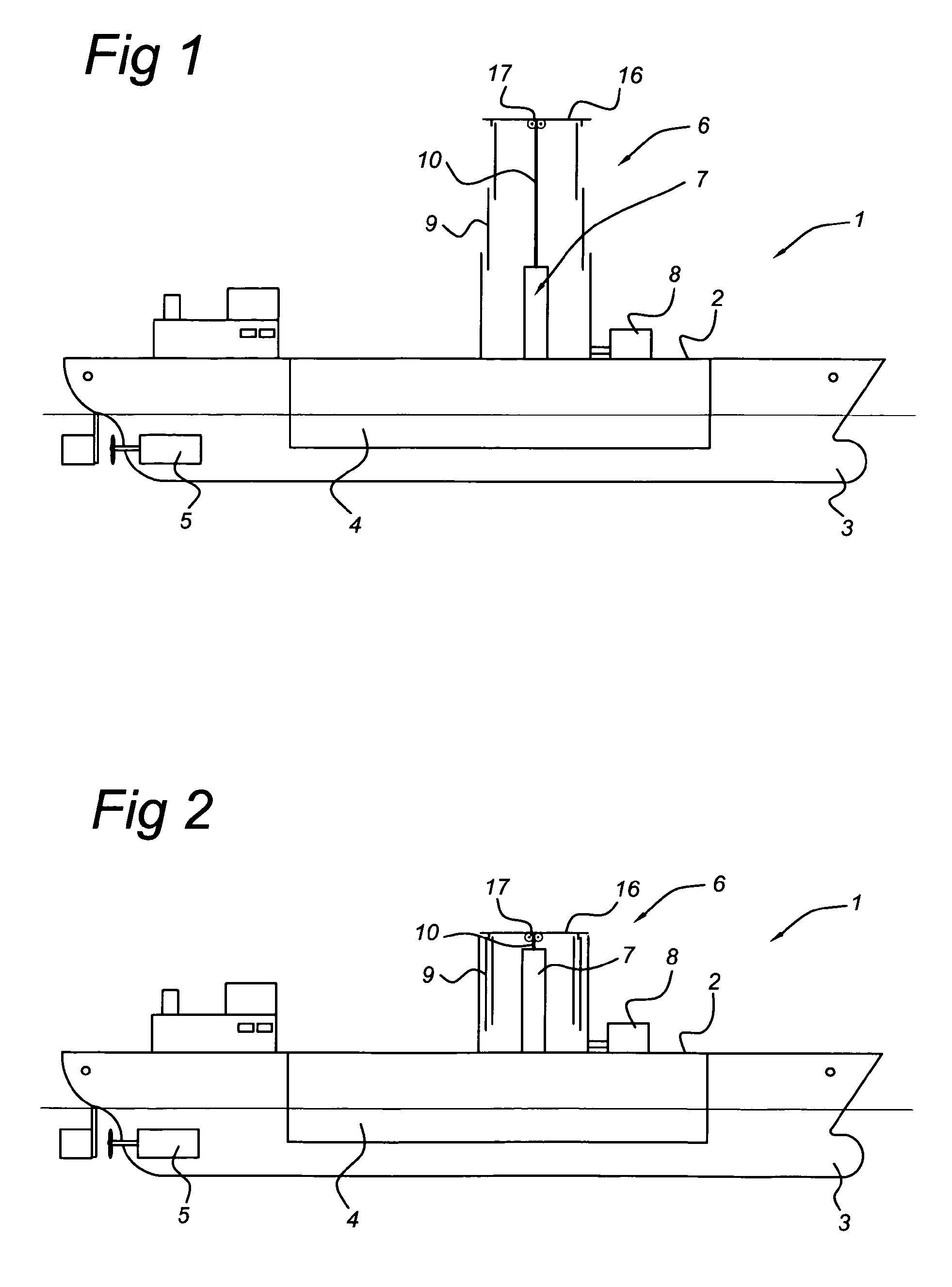 Vessel comprising a stowable magnus-effect rotor