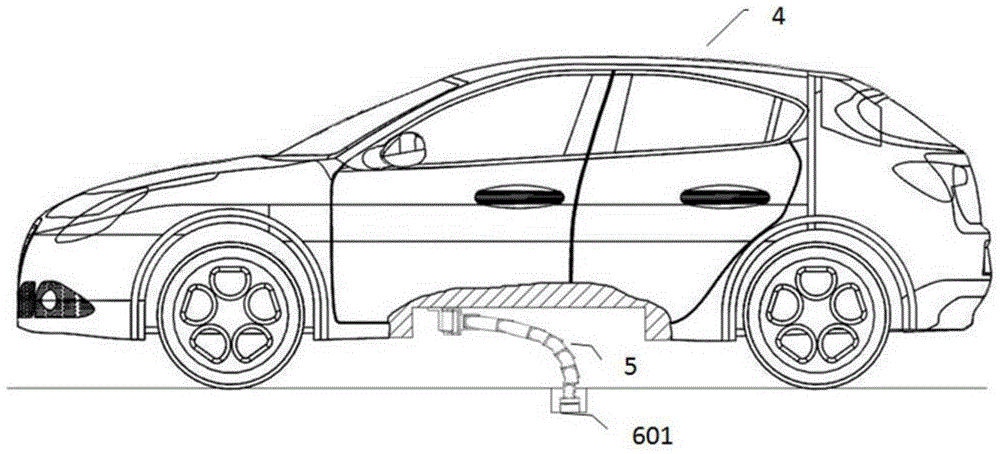 Electric automobile automatic charging system and method based on automatic mechanical arm