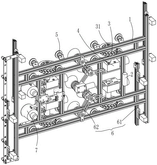 Horizontal walking curtain wall cleaning robot and cleaning method thereof