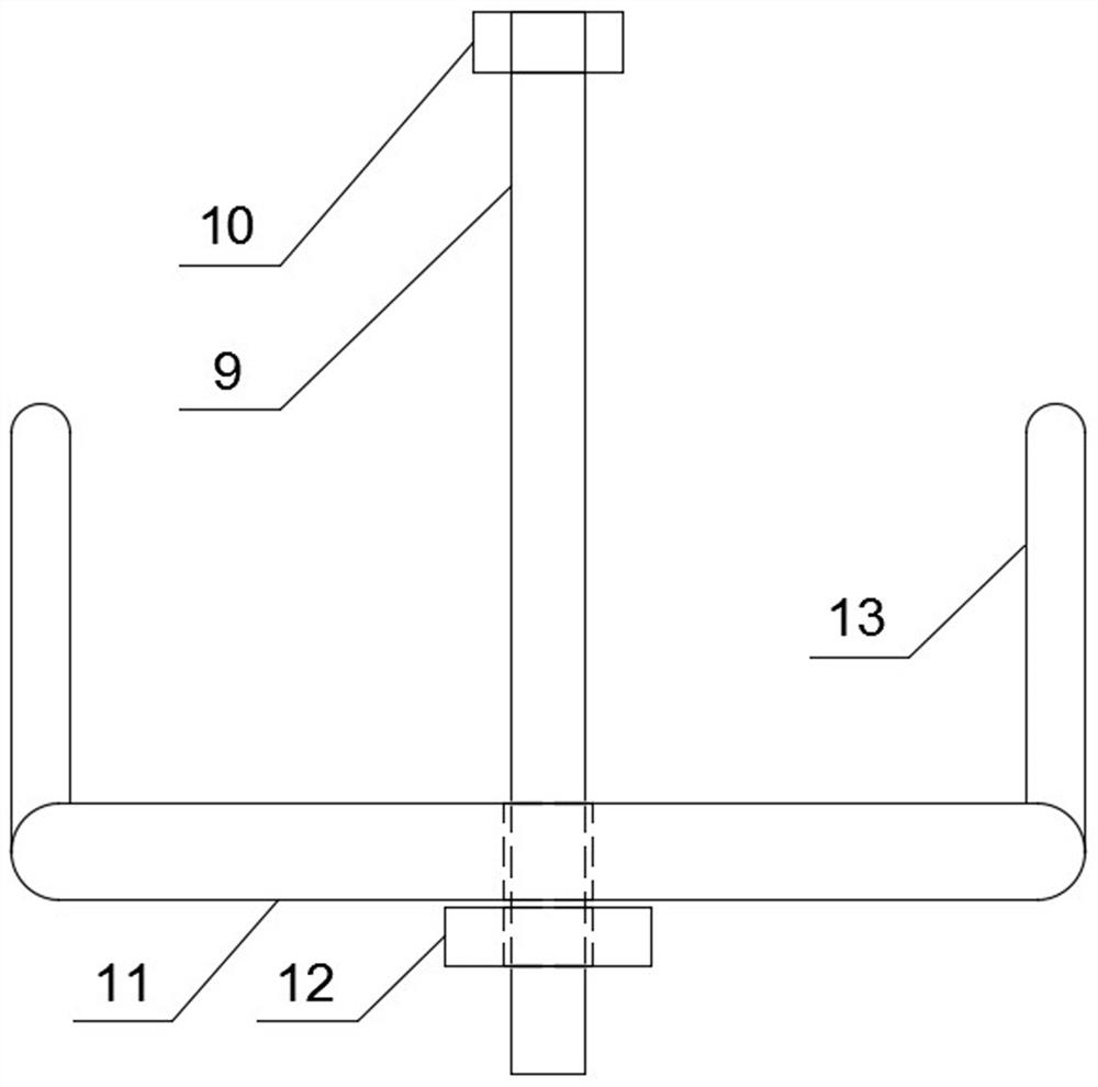 Suspended formwork structure of steel structure composite floor slab