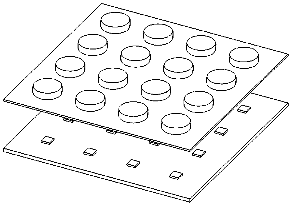 LED packaging structure utilizing distant fluorescent powder layer and manufacturing method of LED packaging structure