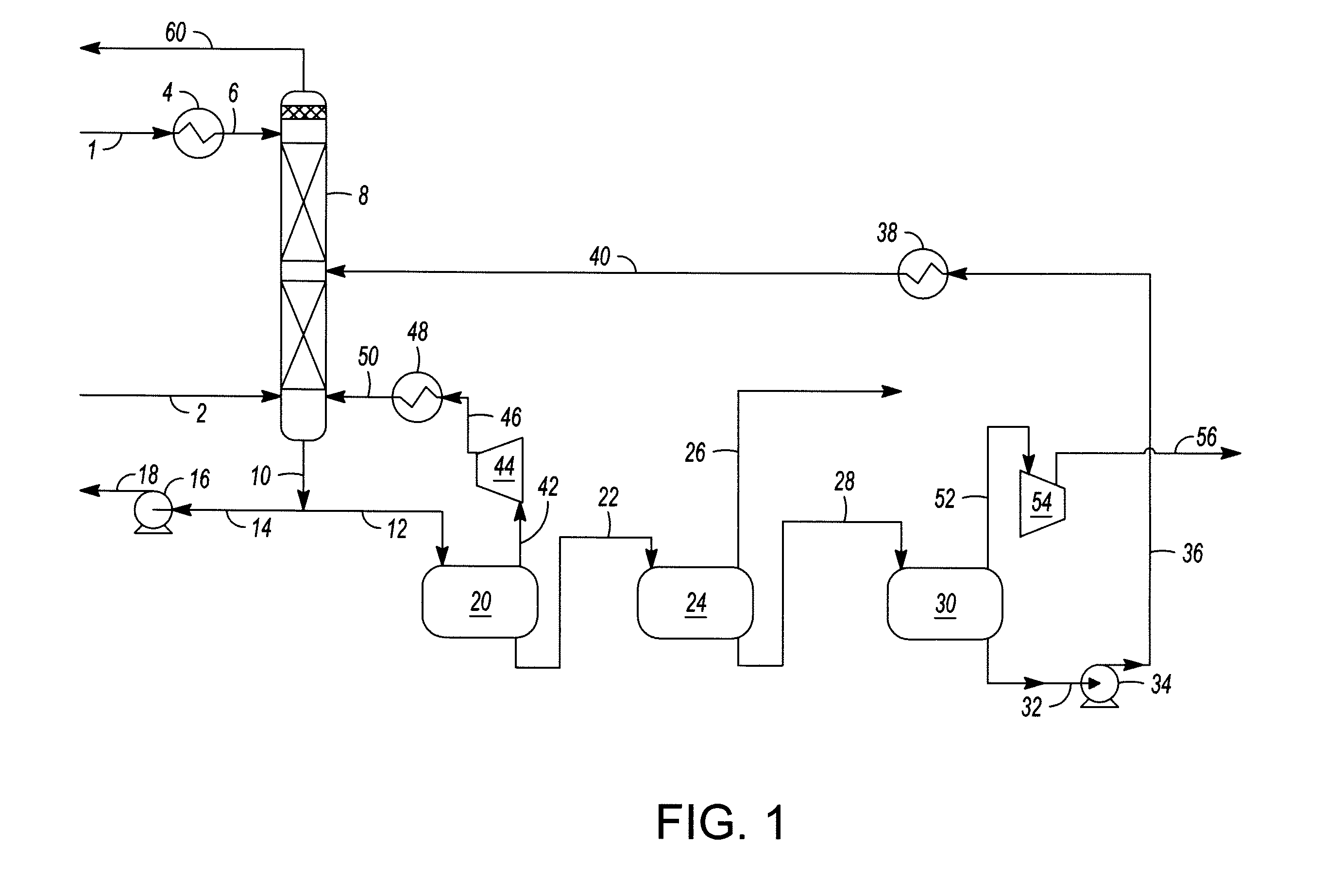 Use of Solvent Stream as Motive Fluid in Ejector Unit for Regenerating Solvent for Absorption Unit