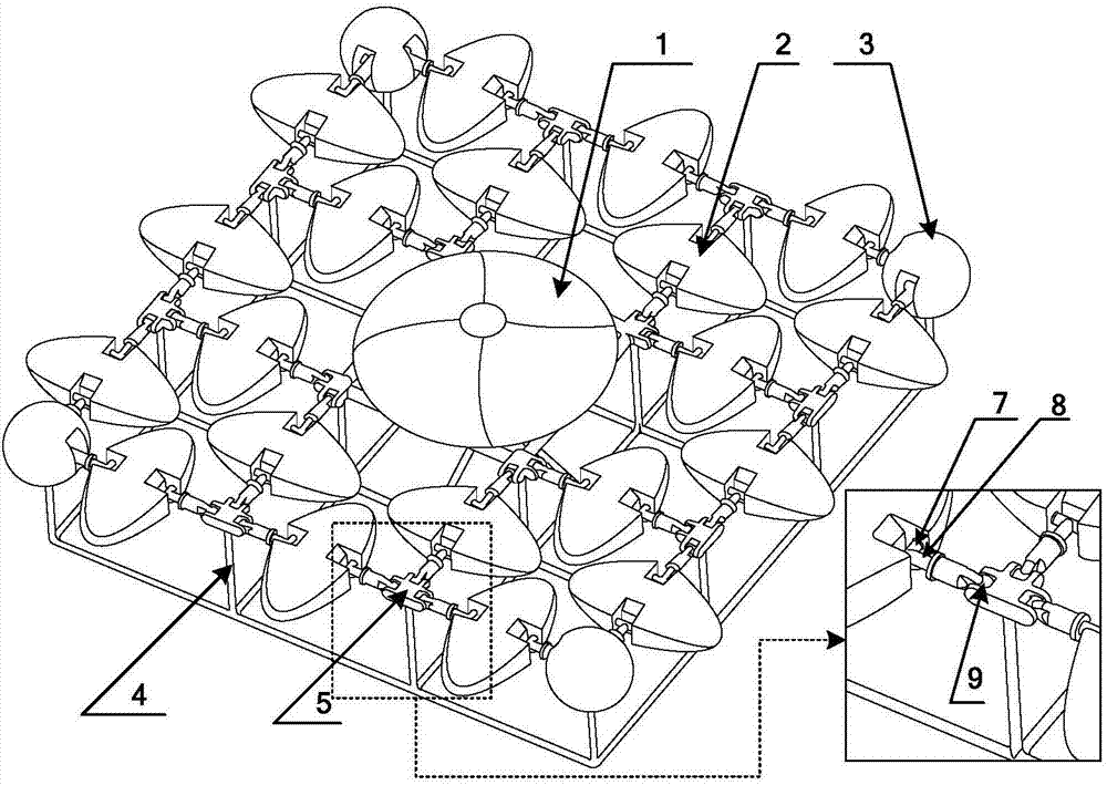 Multi-node telescopic pole wave energy generation system