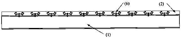 Steel plate holder and skew spike combined rapid connecting steel and UHPC (ultrahigh performance concrete) combination structure system