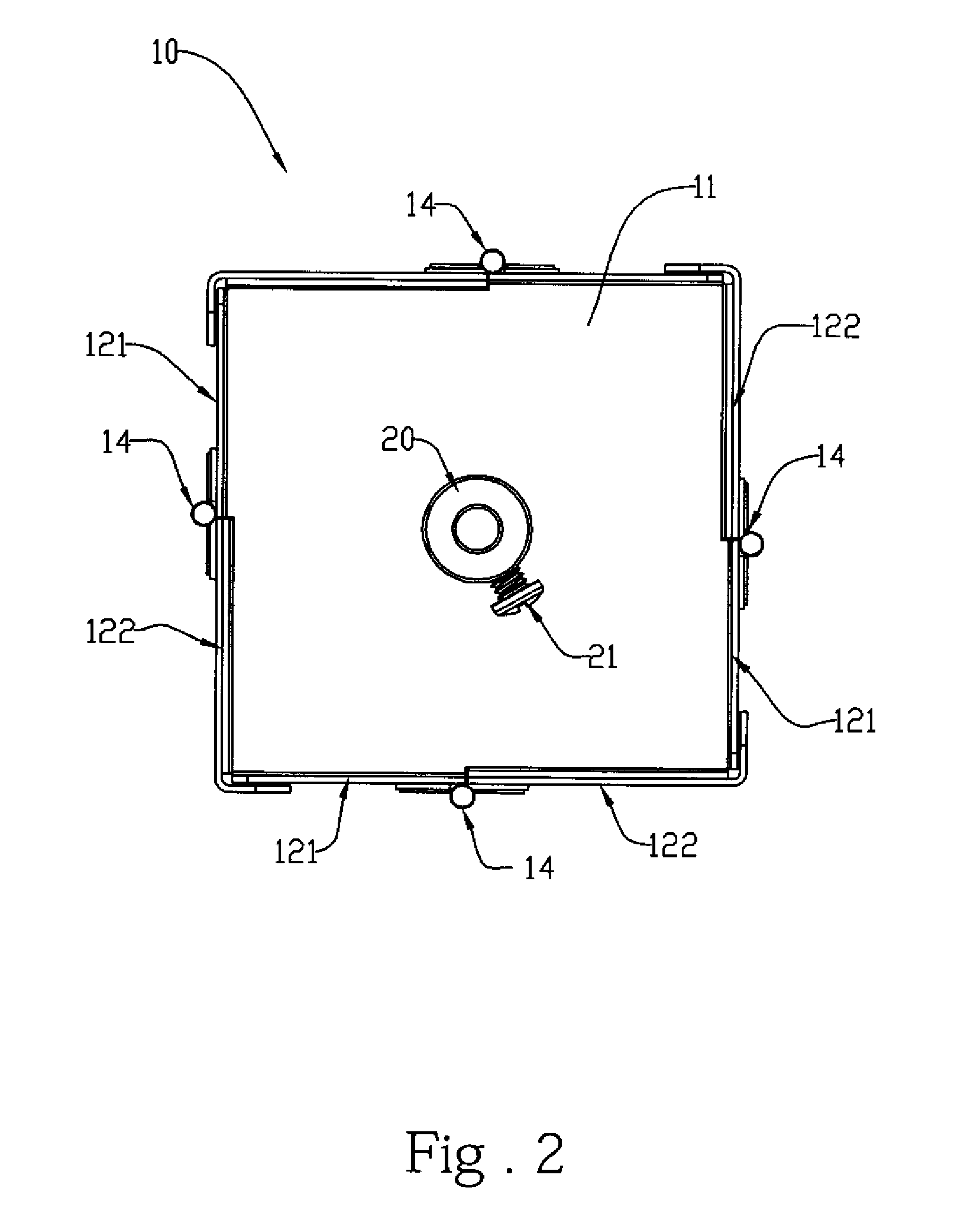 Spreading device for feedstuff
