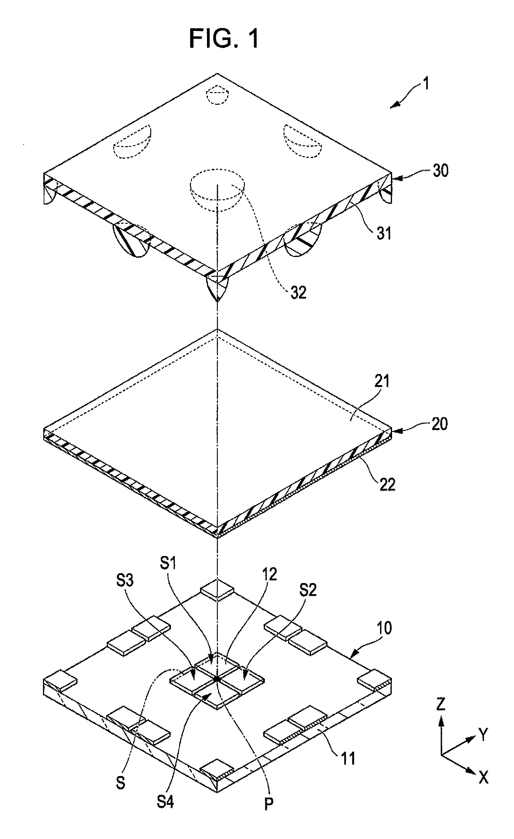 Detection device, electronic device, and robot