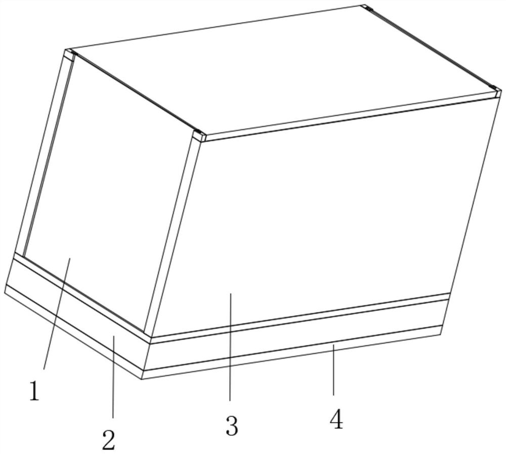 Protective device for construction hoist cage