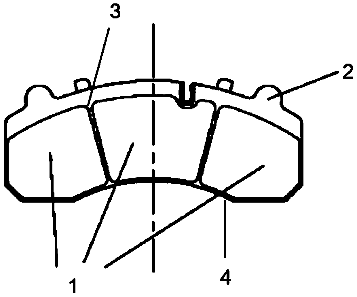 Brake pad and brake friction pair using same
