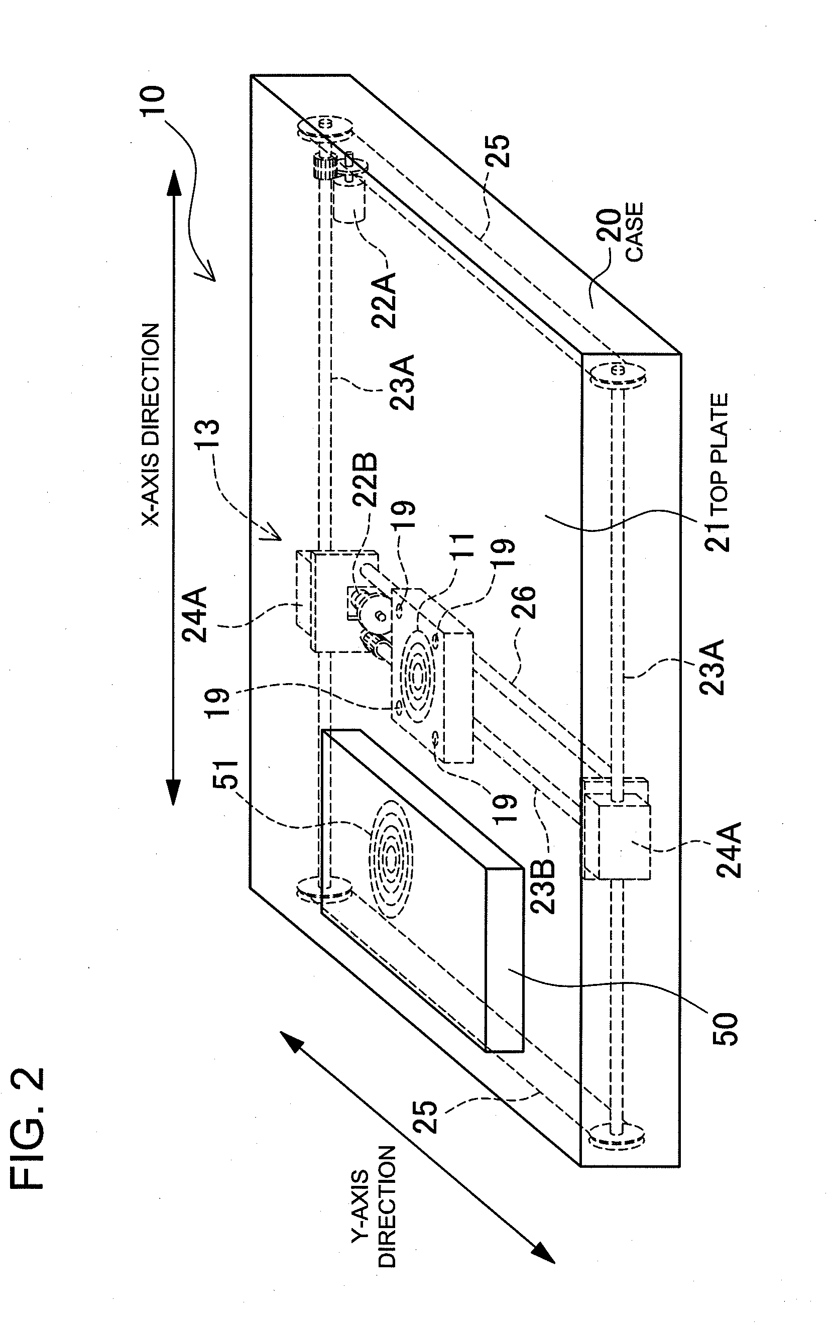 Device housing a battery and charging pad