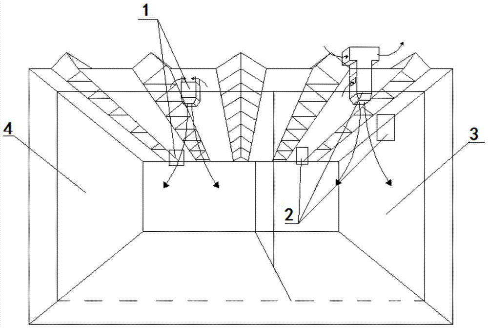 Heat recovery decentralized evaporative cooling air conditioning system for tall spaces