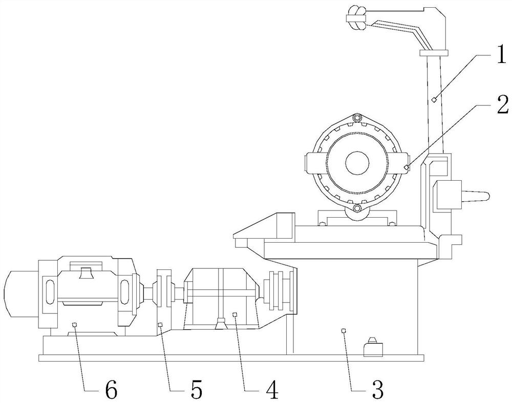 A pvc pipe thread drawing device with internal and external double clamping functions