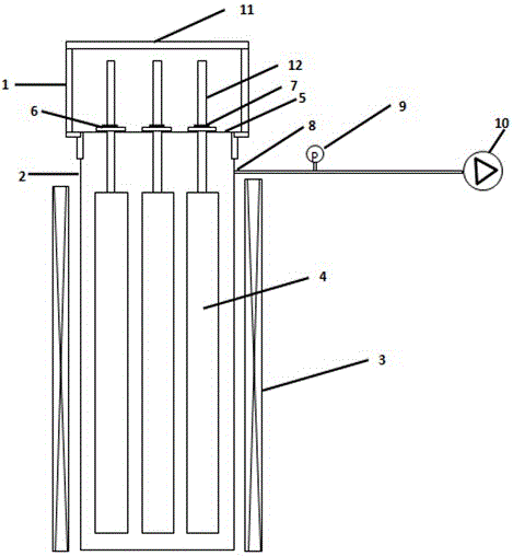 Device and method for degassing optical fiber preform rods
