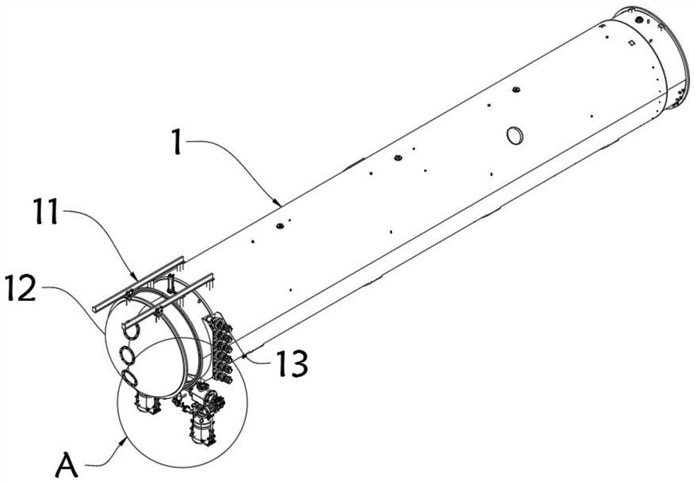Continuous discharging device and continuous discharging method of vacuum belt dryer
