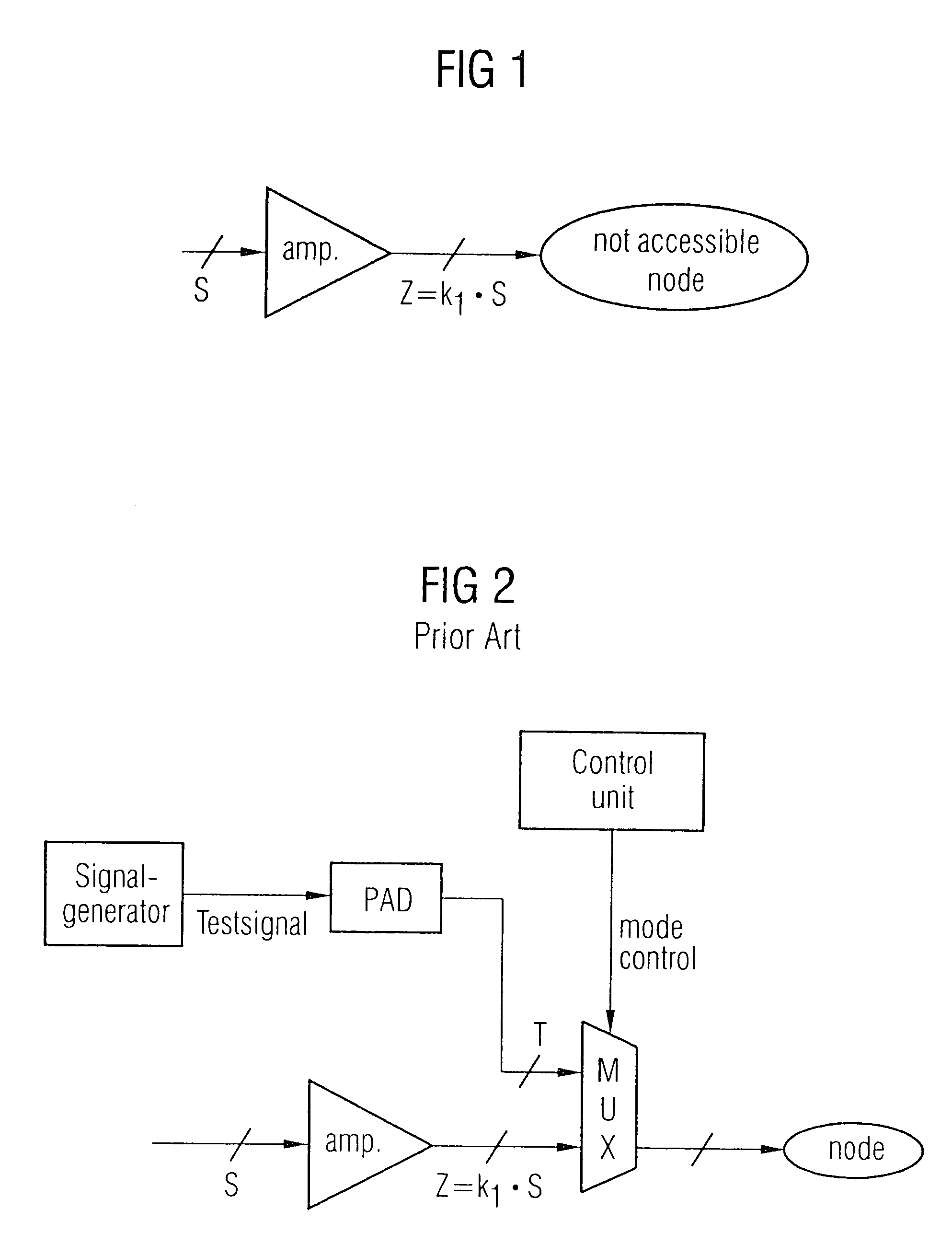Analogue amplifier with multiplexing capability