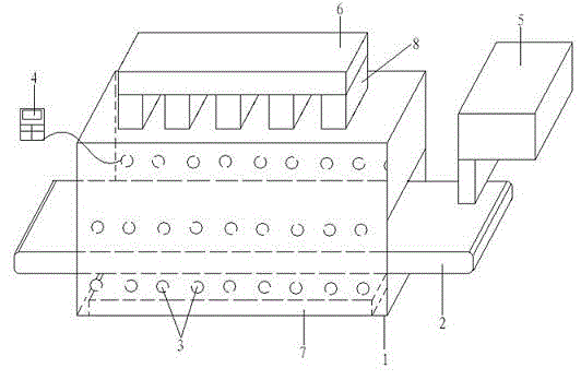 Chain plate natural gas heating sludge drying device and sludge drying processing method