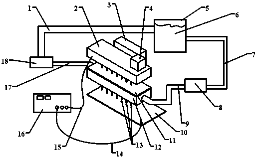 A liquid supply hole can be closed continuous liquid supply electrospinning device