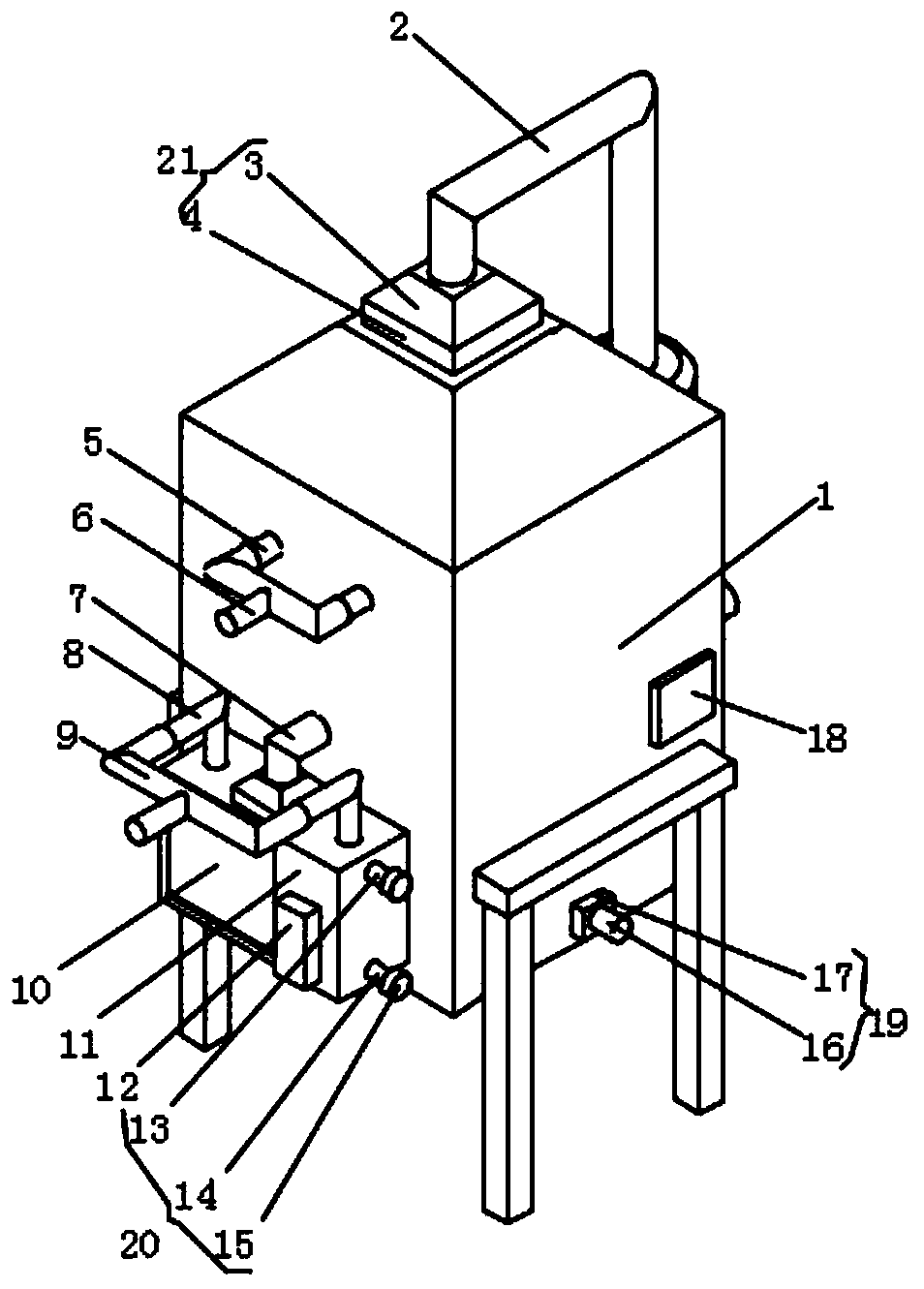 Environment-friendly waste gas treatment tower for sodium hydrogen process