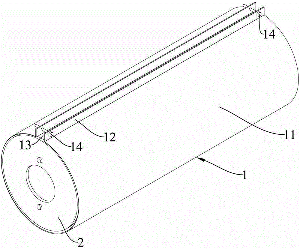 A guide wheel coating mold for a silicon wafer cutting machine