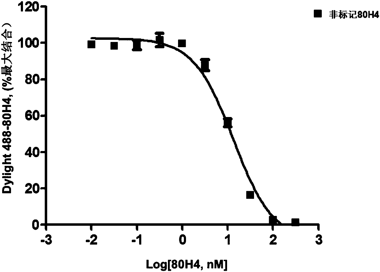 A method for detecting the affinity of transmembrane protein monoclonal antibody