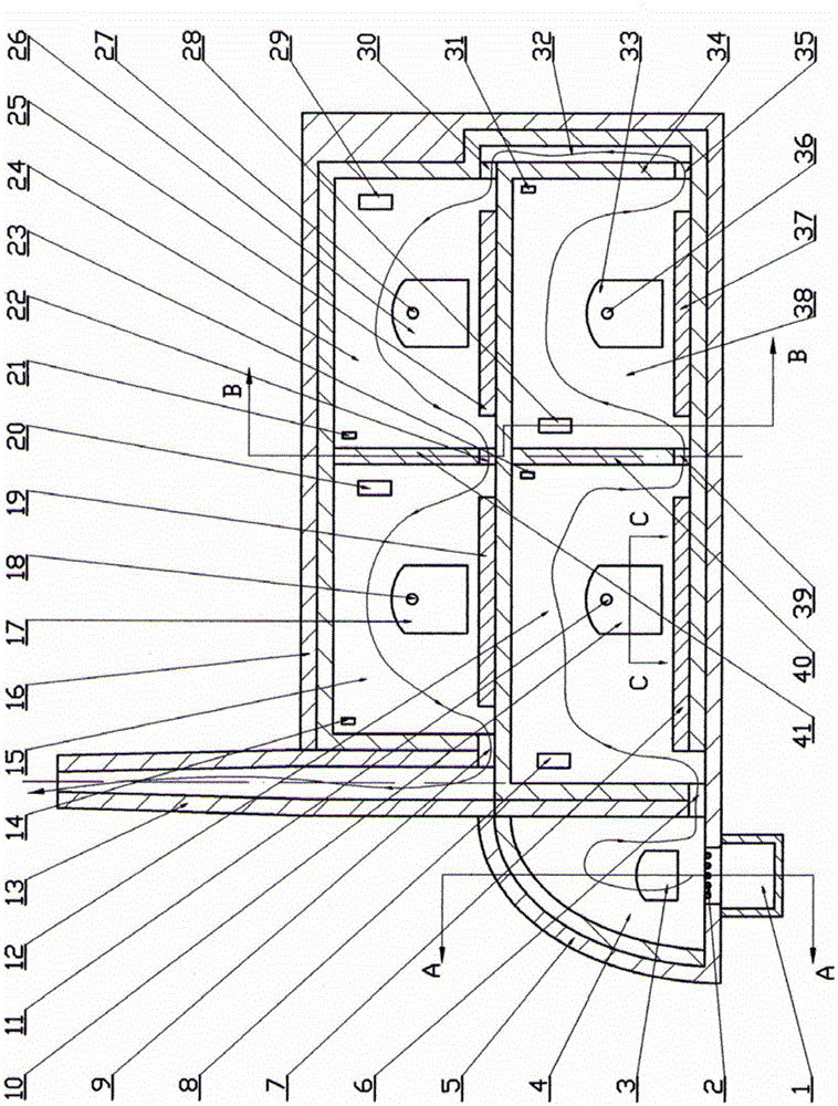 A building-type multi-storey miniature dragon kiln