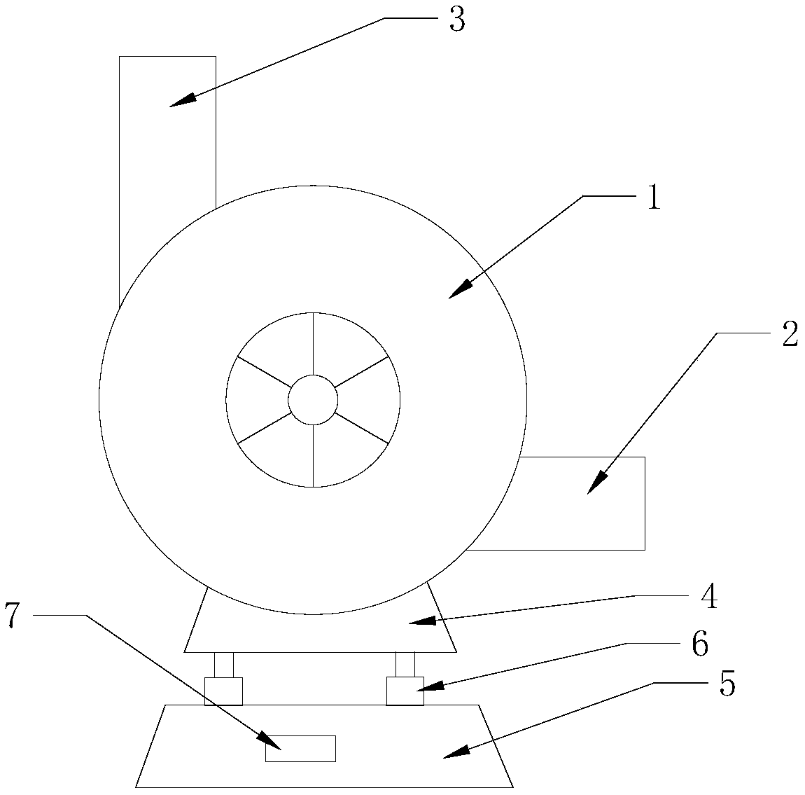 Mixed-flow pump with height-adjustable base