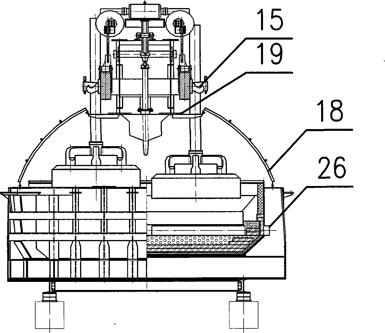 Prebaked anode aluminum electrolytic bath