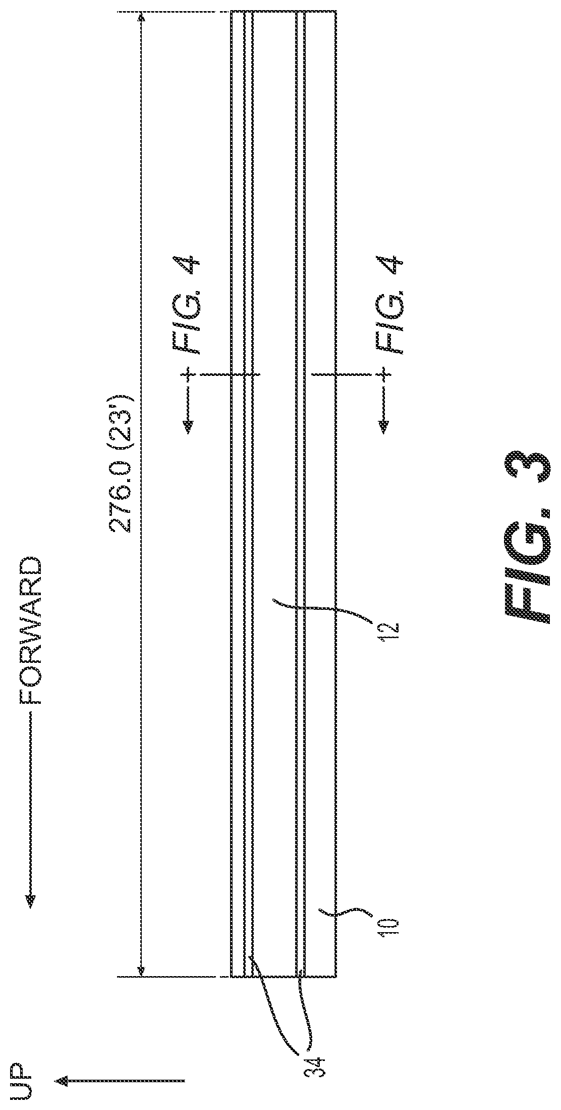 Ribbed aerodynamic skirt panel and assembly thereof