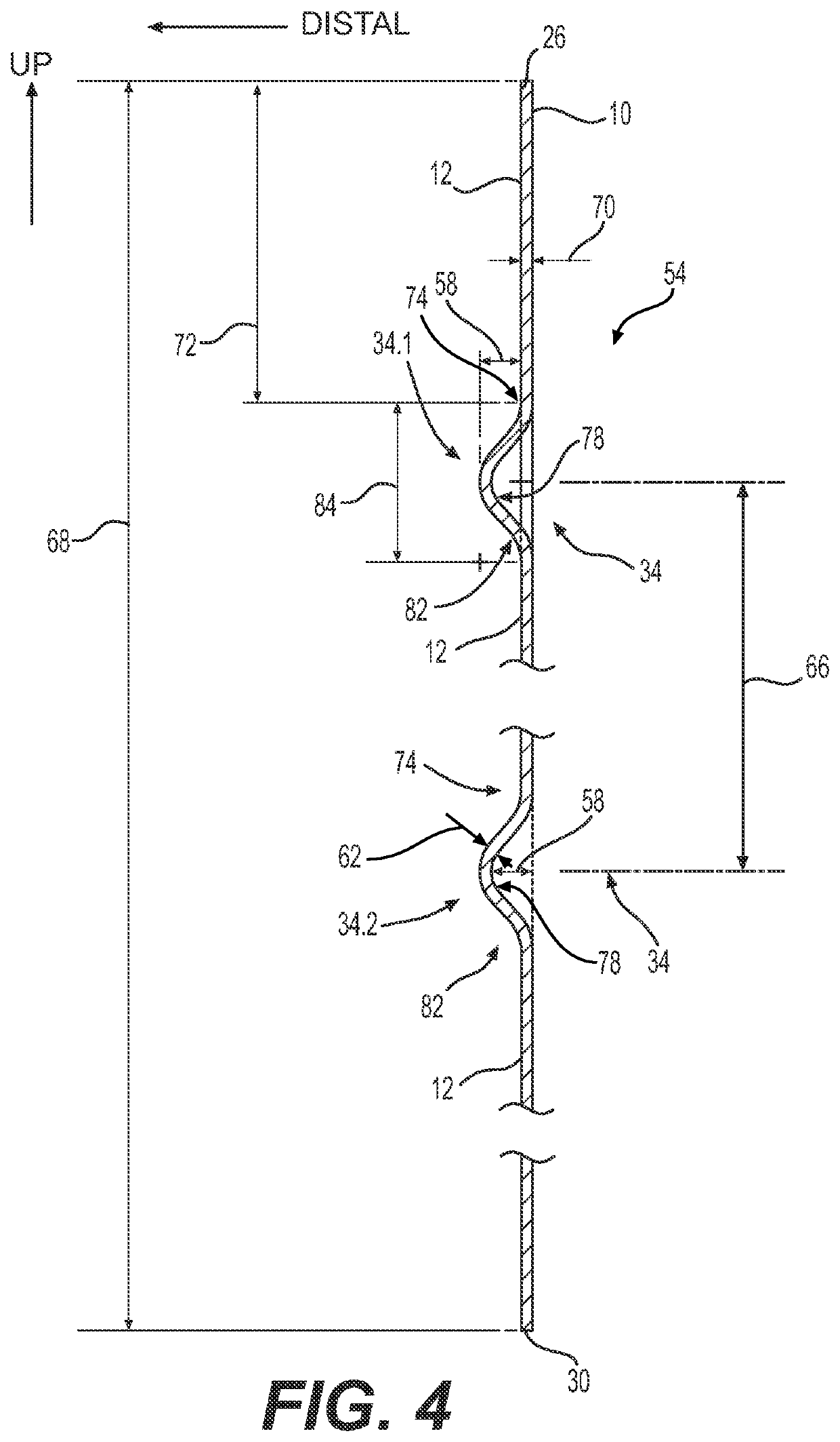 Ribbed aerodynamic skirt panel and assembly thereof