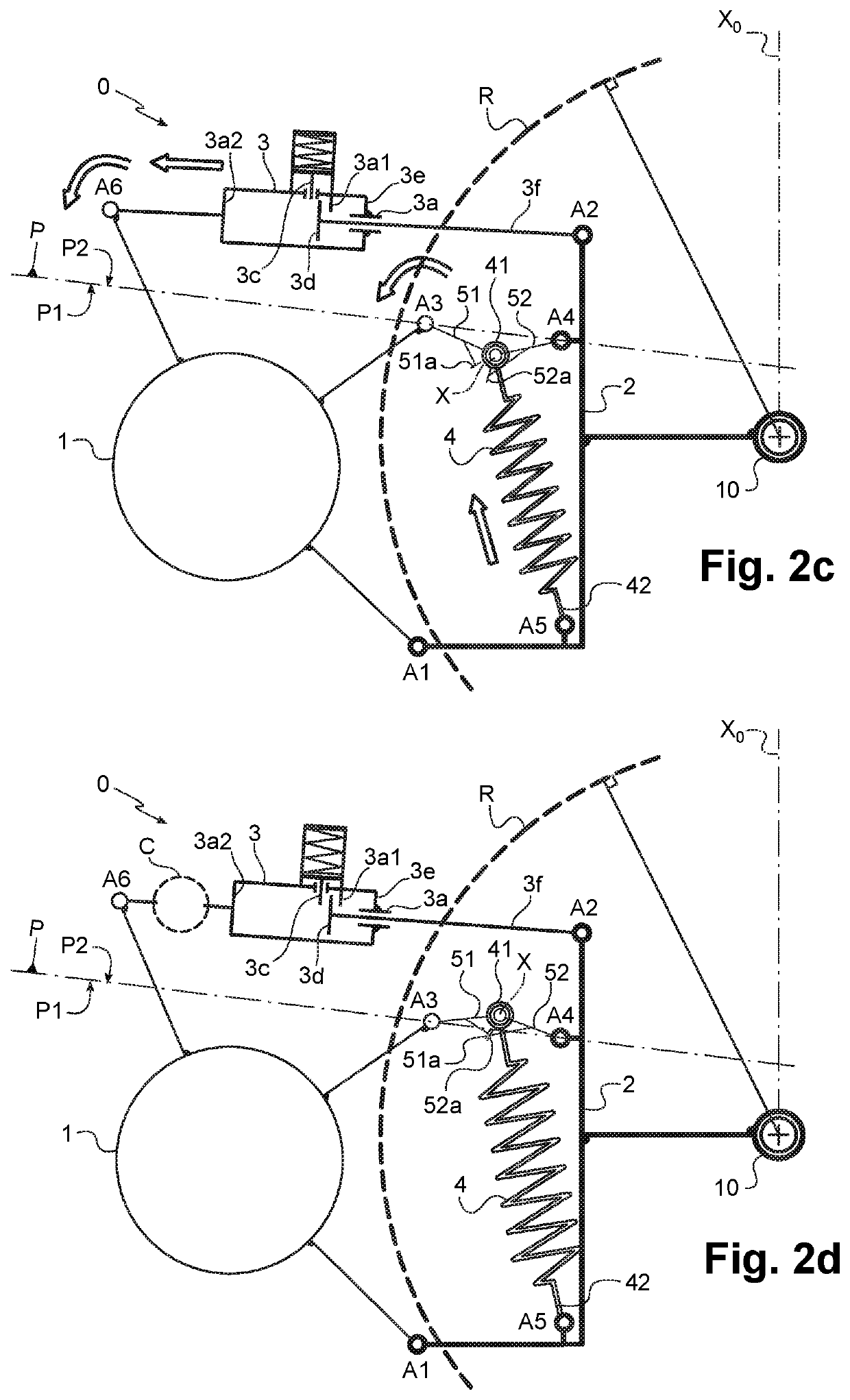 Lockable wheel actuator disengagement system on an aircraft landing gear