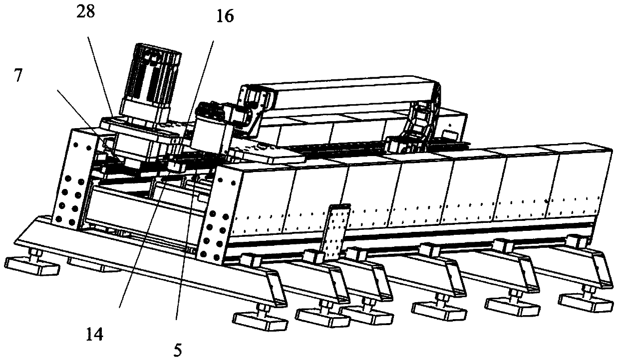 Profile ground rail for robot