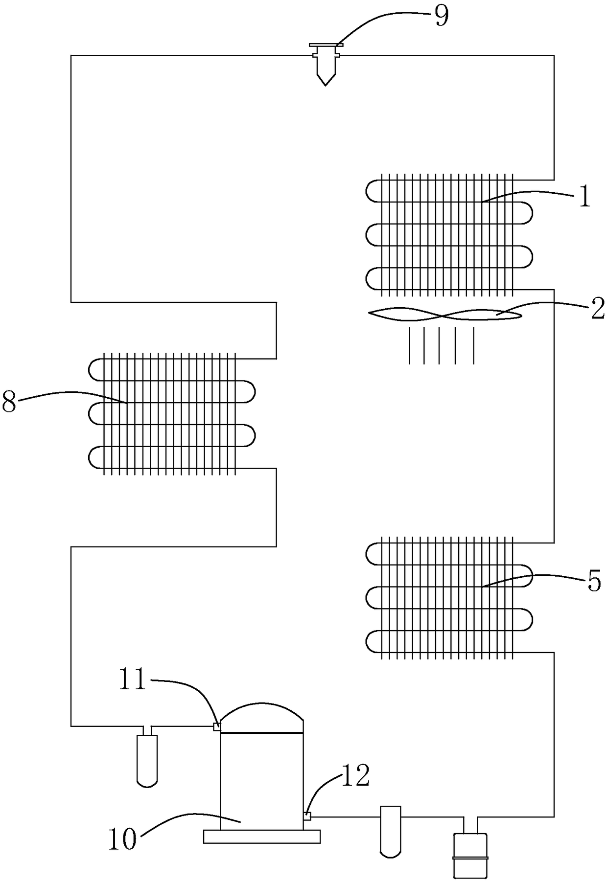 Heat pump heat-insulation system adopting air heat source