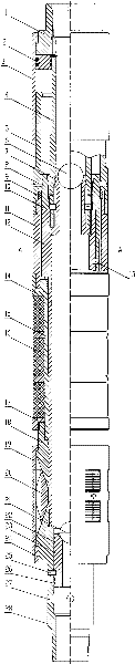 Release packer capable of well-flushing