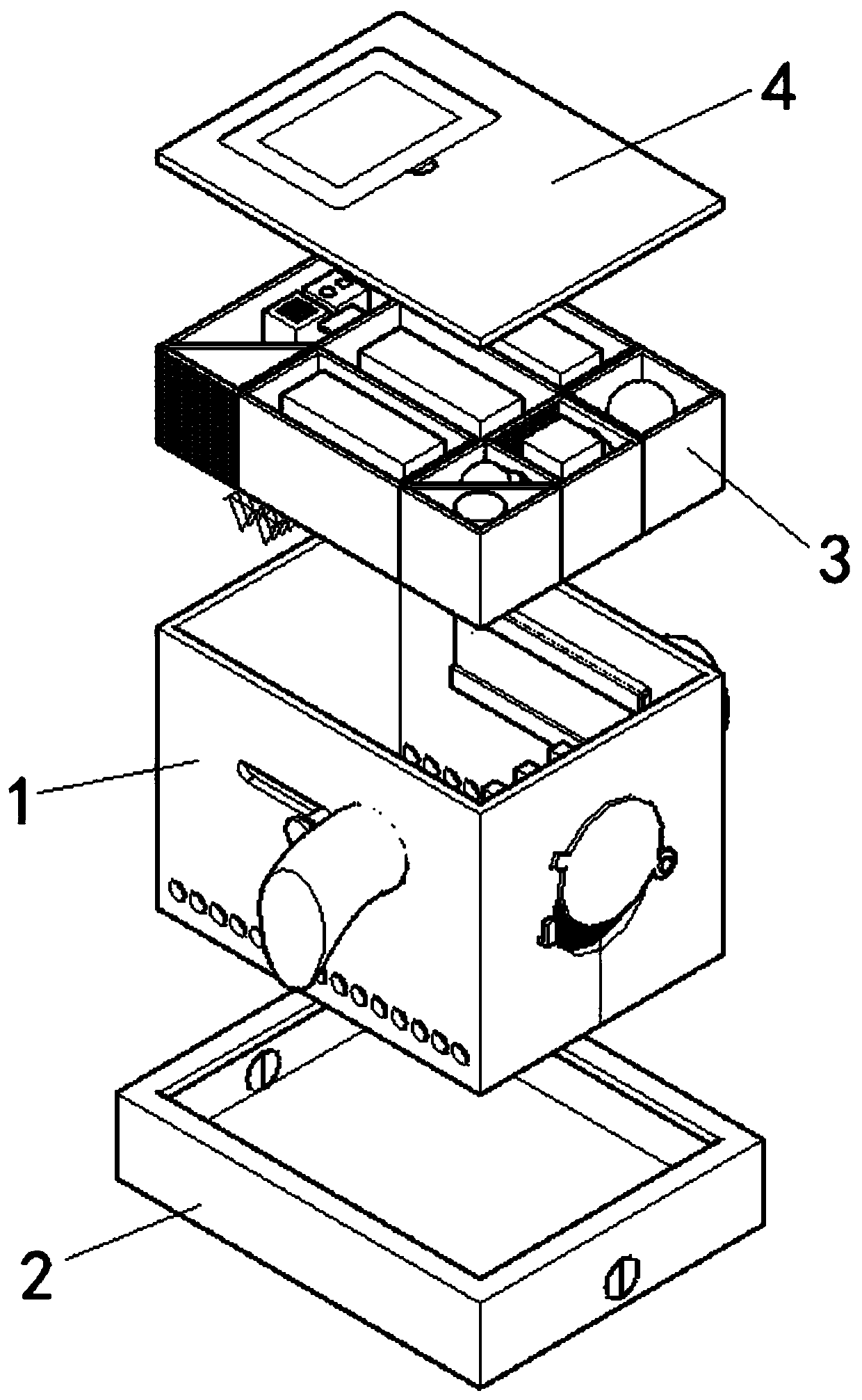Single-cage-position barrier environment breeding cage of independent air supply system
