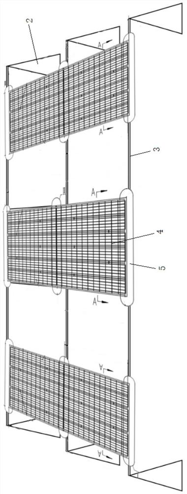 Spanning type photovoltaic power generation system
