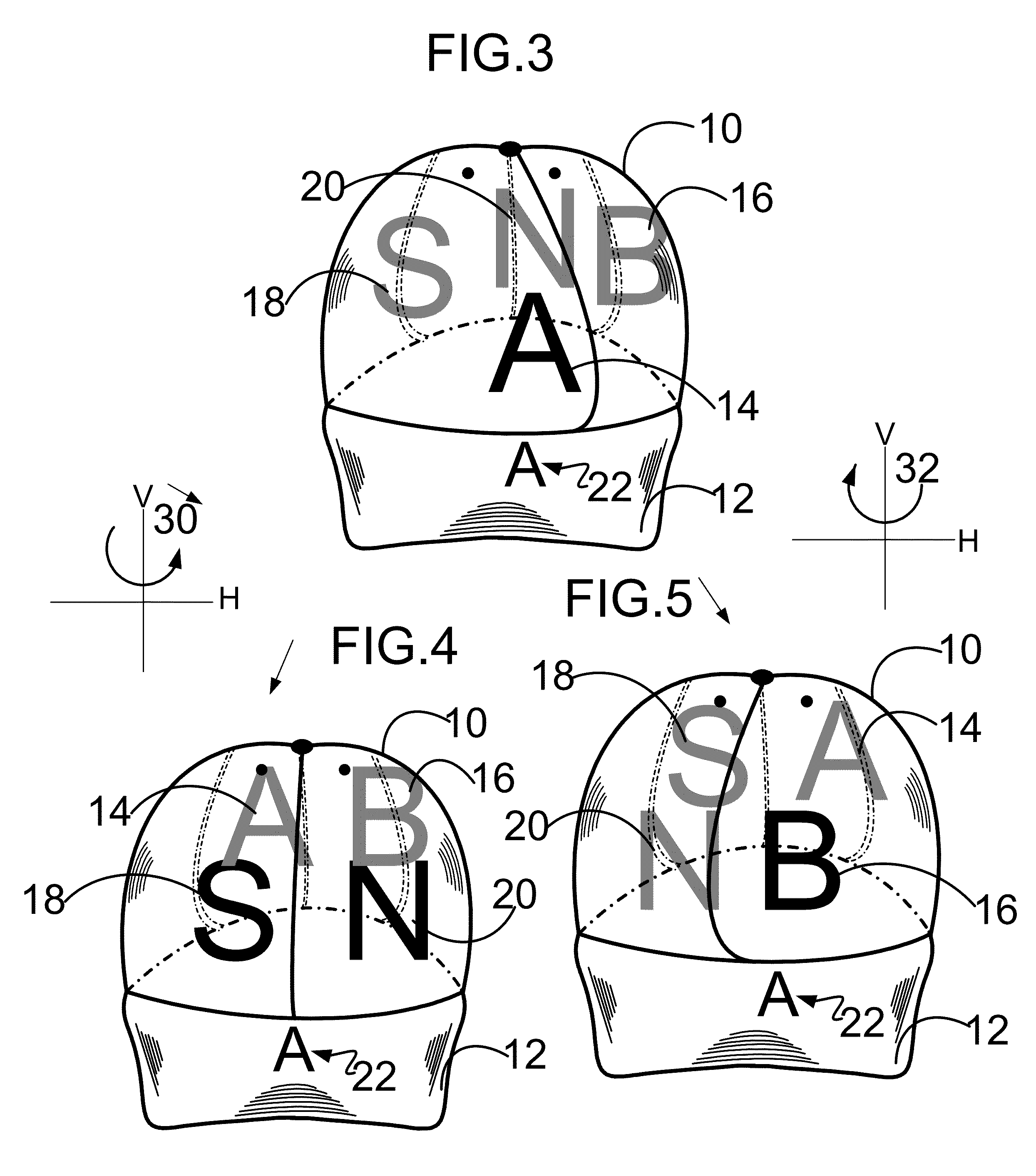 Sports Cap with Rotatable Crown