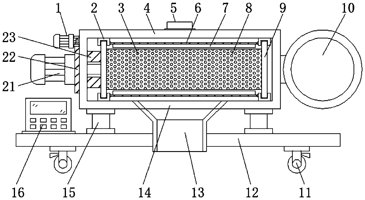 An automatic deburring device for Rosa japonica