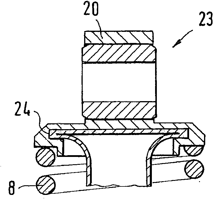 Hydraulic tensioning element for a traction mechanism drive