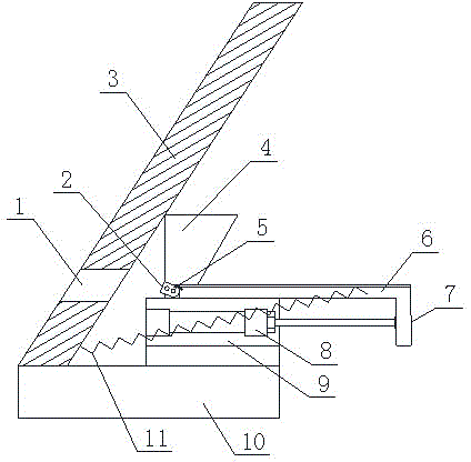 Feeding mechanism for air cylinder bending equipment